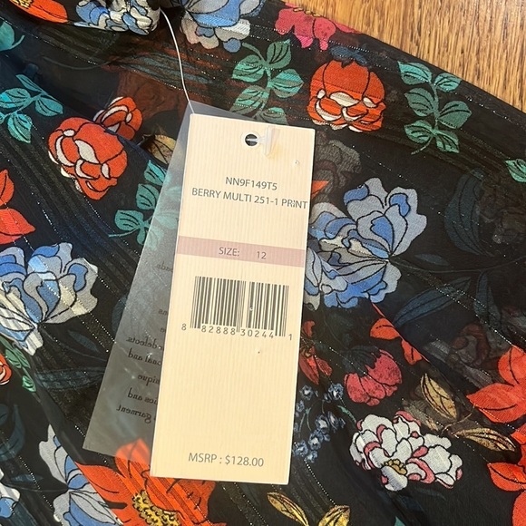 NWT Nanette Lepore Woman’s Berry Multicolored Print Dress Size 12 - Picture 3 of 10